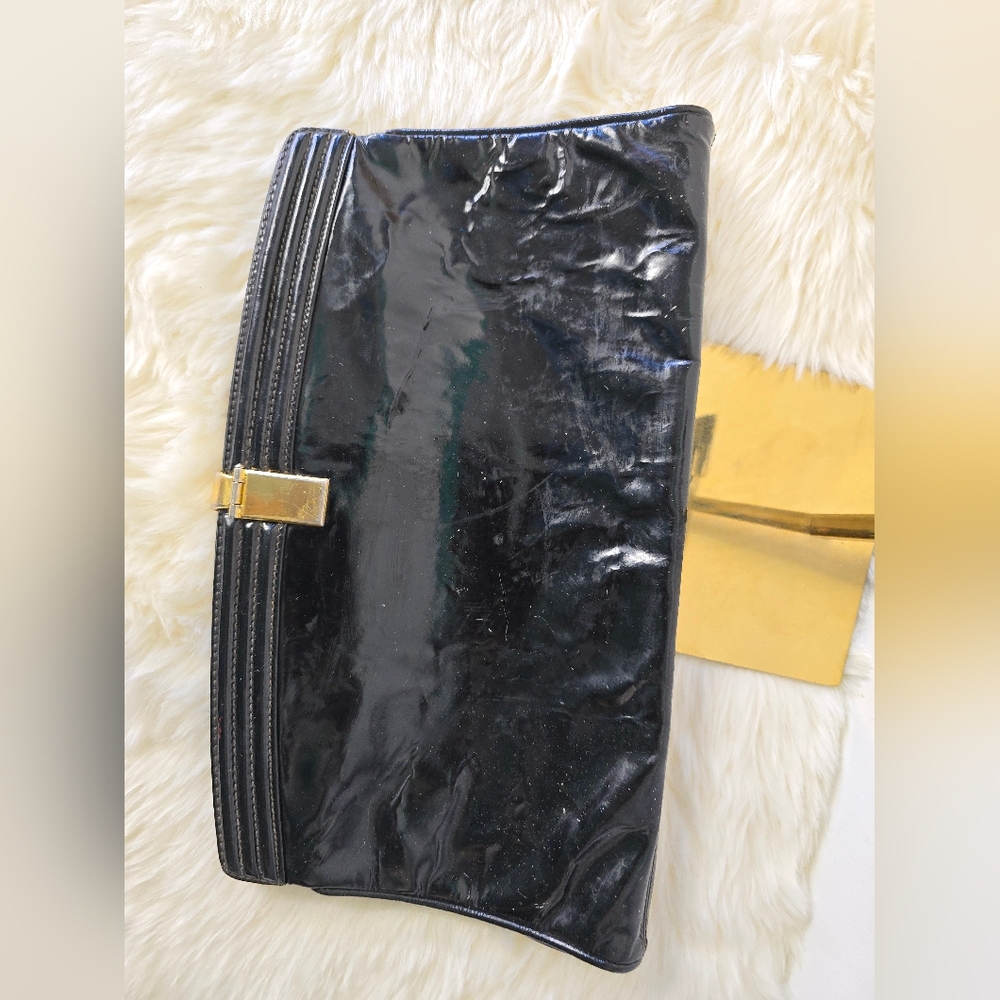 Gucci Vintage Patent Leather Clutch Bag - Picture 2 of 8